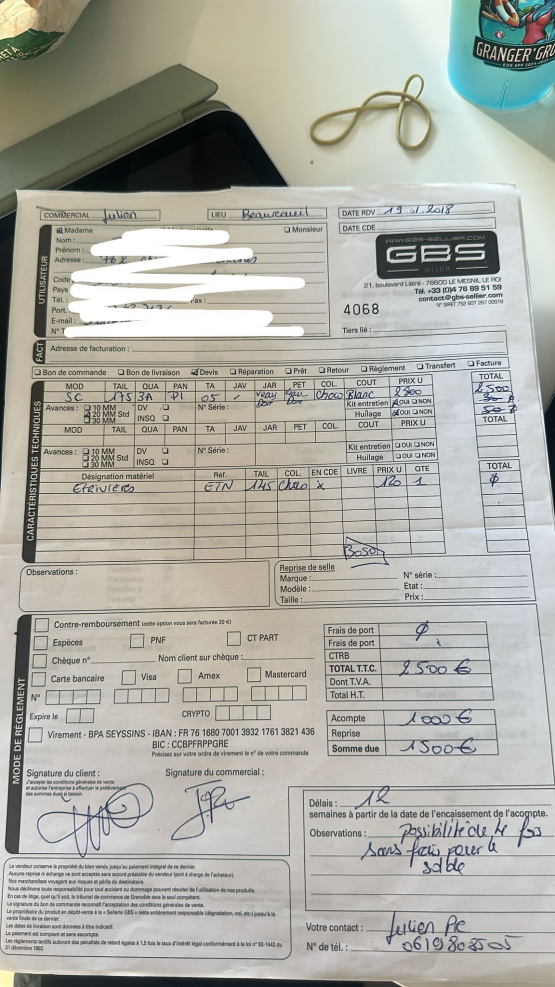 Selle mixte GBS 17,5 pouces (2018) occasion