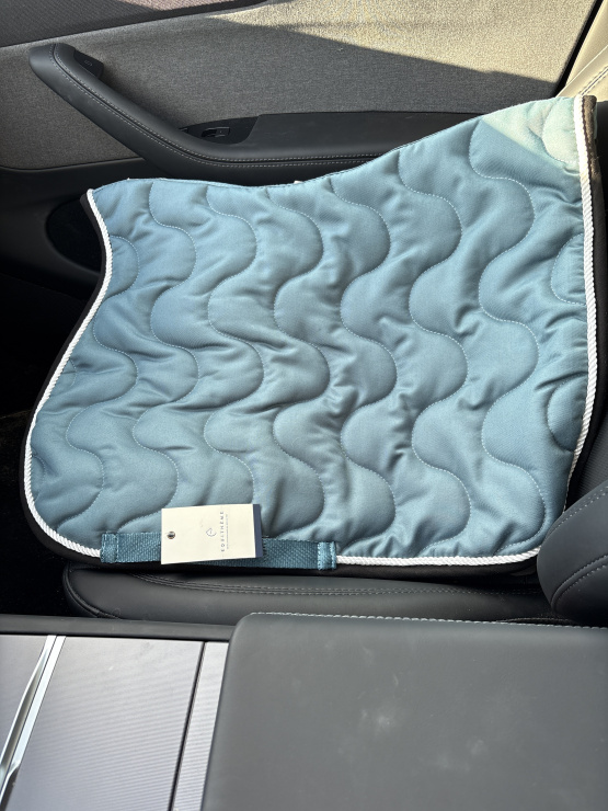 Tapis de selle Equitheme bleu (poney) neuf occasion