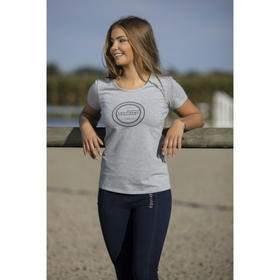 T-shirt Equitheme Anna gris (L) neuf occasion
