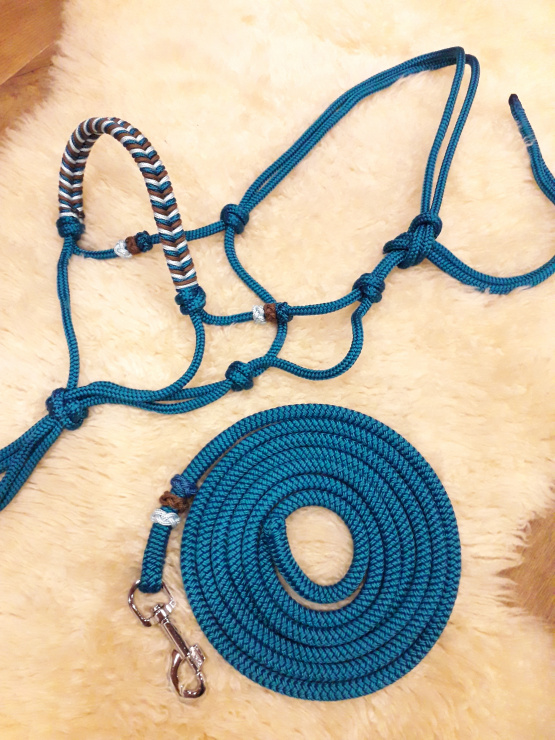 Licol éthologique & longe 3 m (pur sang) neuf occasion Licol éthologique & longe 3 m (pur sang) neuf occasion