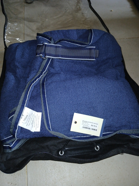 Chemise Equithème séchante éponge bleu 135 cm occasion