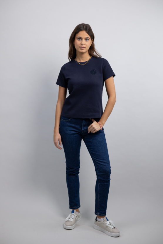 T-shirt Harcour Telma marine (S) neuf occasion