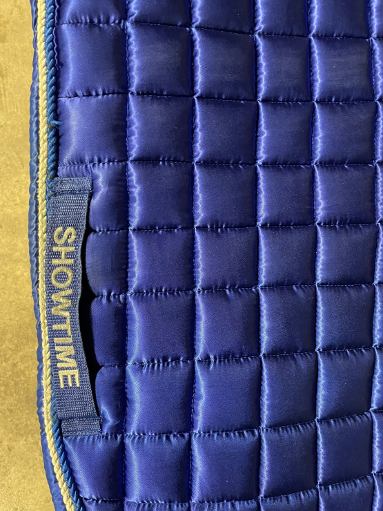 Tapis de selle showtime bleu (Full) occasion