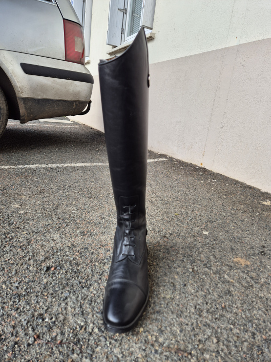Bottes équitation Rectiligne cuir noir (41) neuf occasion