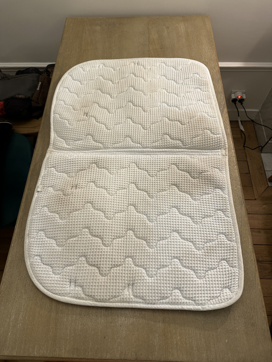 Tapis de selle Equithème blanc occasion