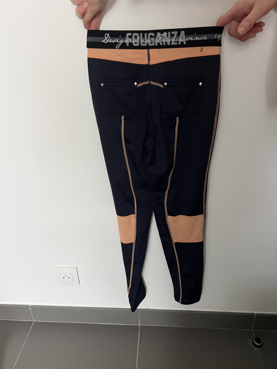 Pantalon Leeging Fouganza bleu (14 ans) occasion