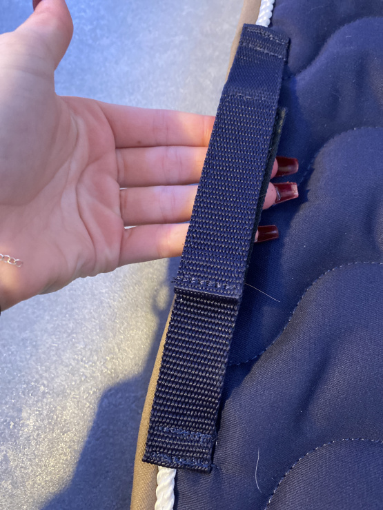 Tapis de selle Equithème bleu marine (neuf) occasion