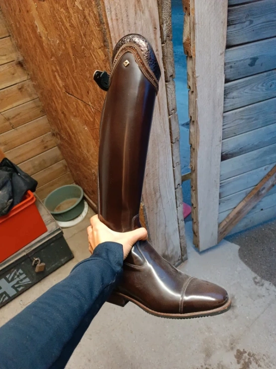Bottes équitation De Niro cuir marron (38) occasion