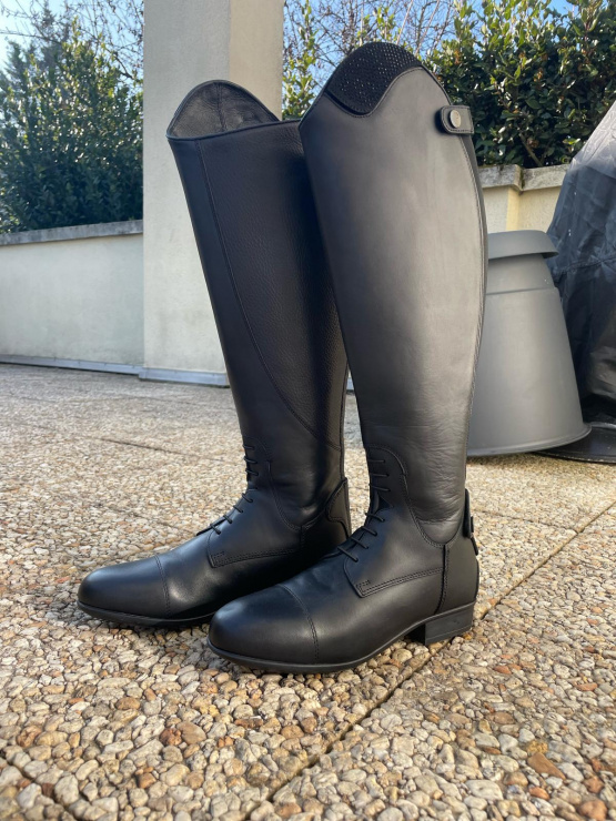 Bottes équitation Equithème my primera cuir (39) neuf occasion