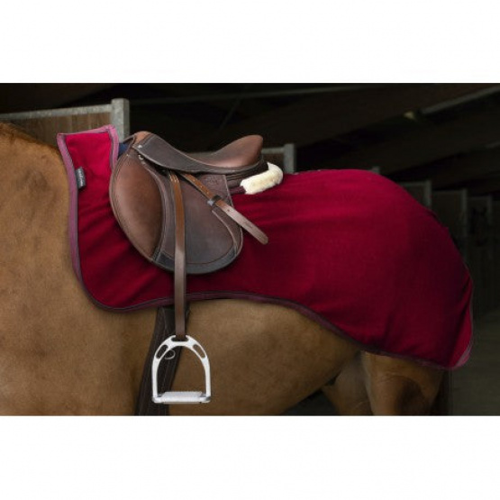 couvre rein Equitheme polaire teddy bordeaux 140 cm (neuf) occasion