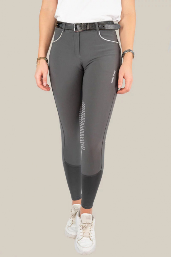 Pantalon équitation Horse Spirit paris gris & blanc (36) neuf occasion