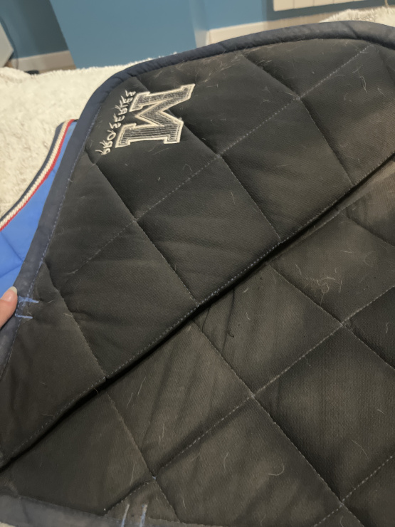 Tapis de selle Equithème pro série bleu occasion