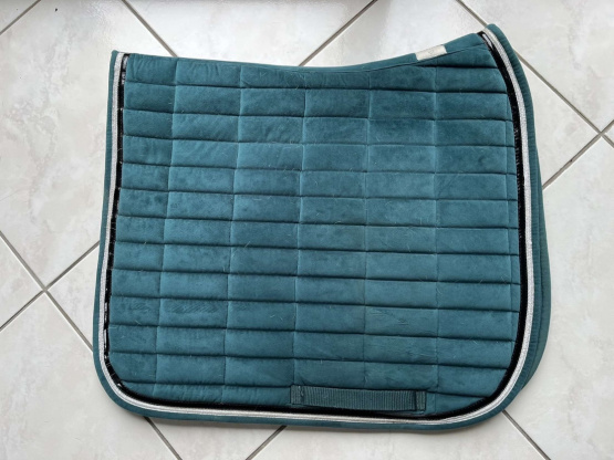 Tapis de selle Equitheme bleu (cheval) occasion