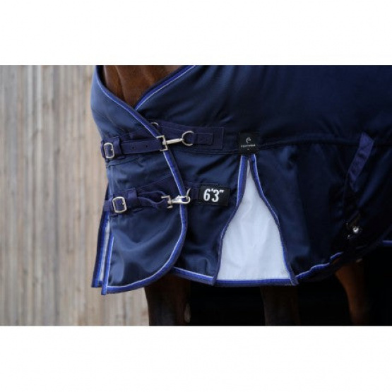 Couverture Equitheme tyrex 1680 d 220gr bleu 155 cm (neuf) occasion