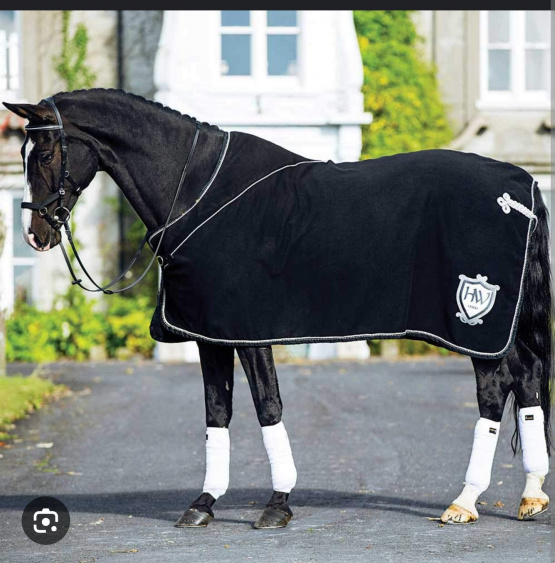 Couverture Horseware Rambo noir 145 cm (neuf) occasion