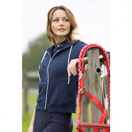 Sweat HKM zippé à capuche aruba marine (XL) neuf occasion