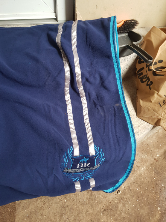 Couverture BR séchante bleu 145 cm (neuf) occasion