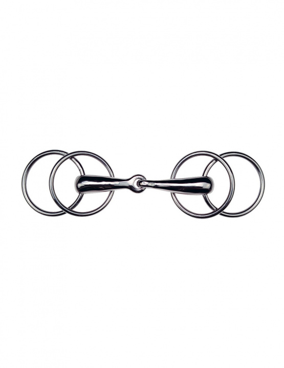Mors 4 anneaux gros canons pleins Feeling 125 mm (neuf) occasion