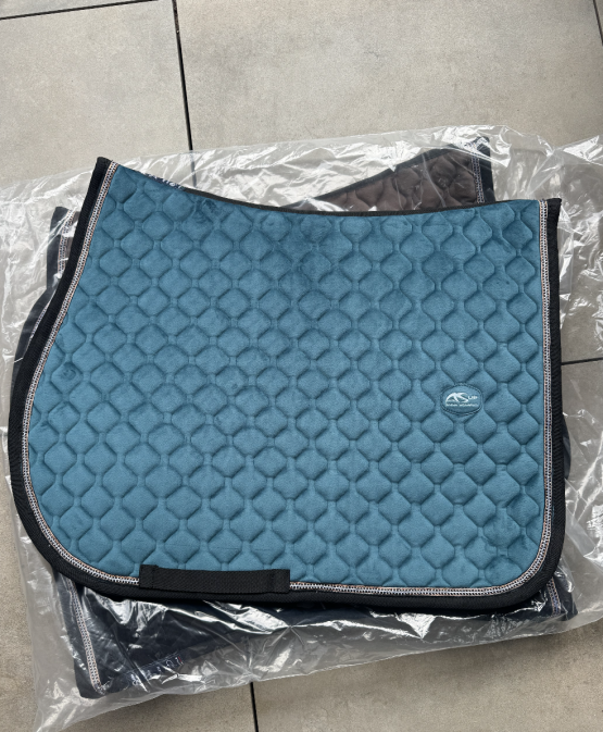 Tapis de Selle Anna Scarpati bleu (cheval) neuf occasion