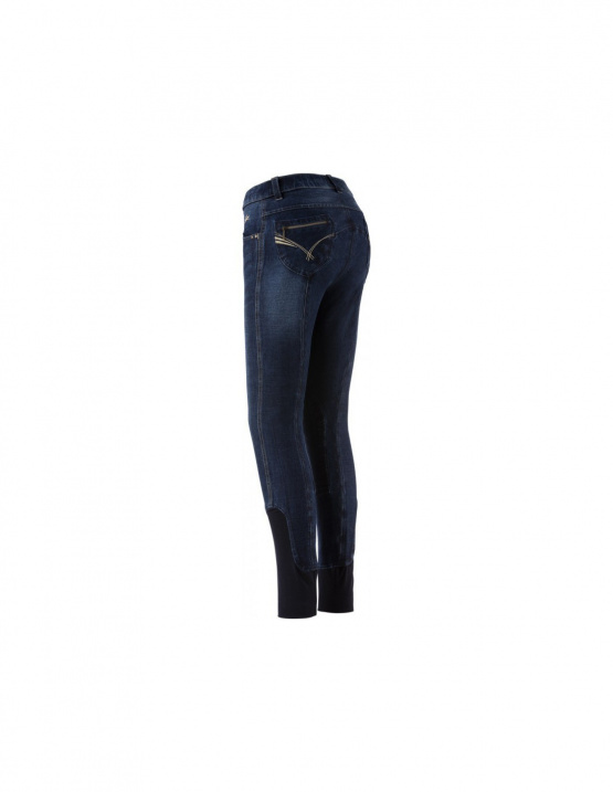 Pantalon équitation jean Equithème texas bleu (34) neuf occasion