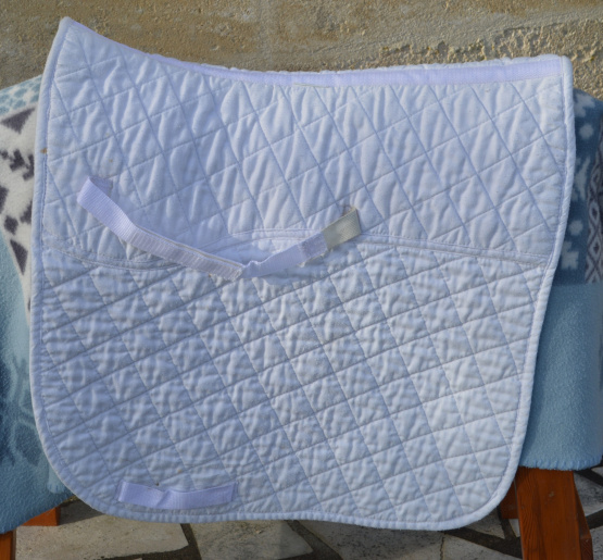 Tapis de selle blanc (cheval) occasion