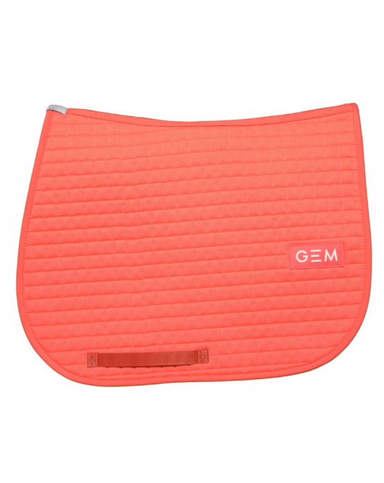 Tapis de selle Gem Leo corail (neuf) occasion