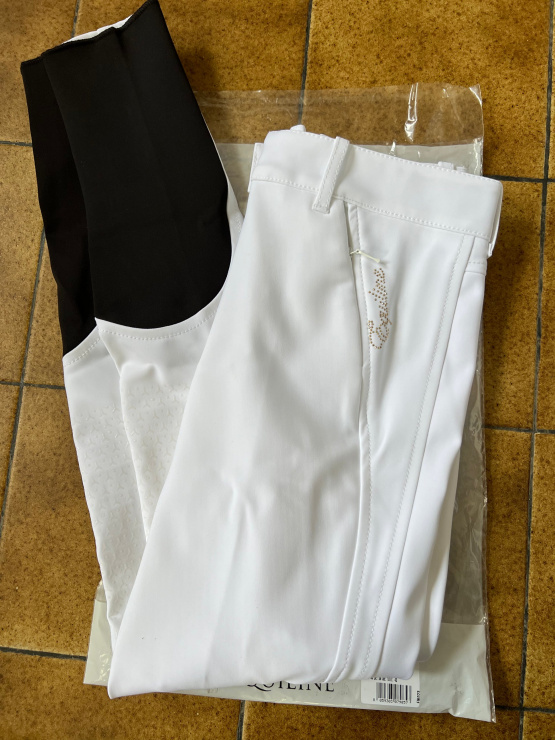 Pantalon équitation Equiline ettiekh blanc (38) neuf occasion