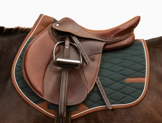 Tapis de selle Fouganza vert Mélèze occasion