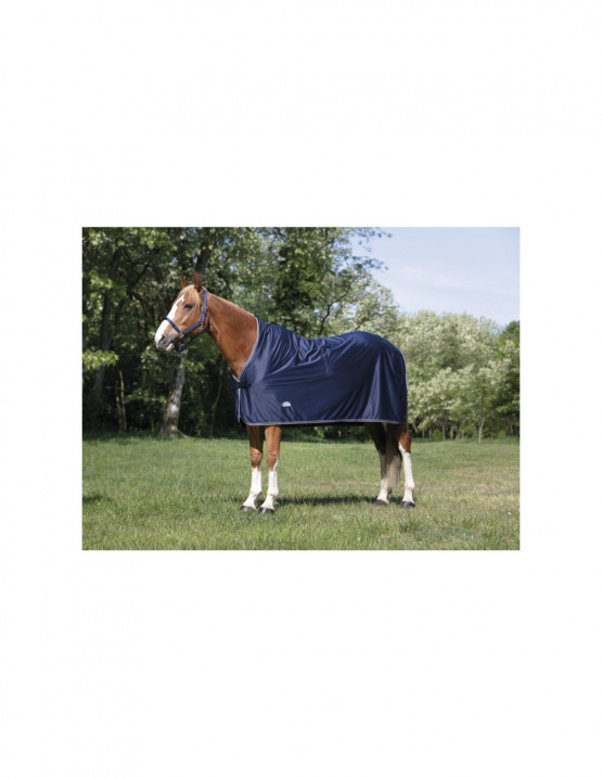 Couverture séchante Equithème Microfleece bleu 150 cm (neuf) occasion