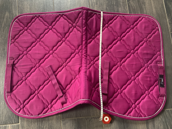 Tapis de selle HKM rose framboise shetland occasion