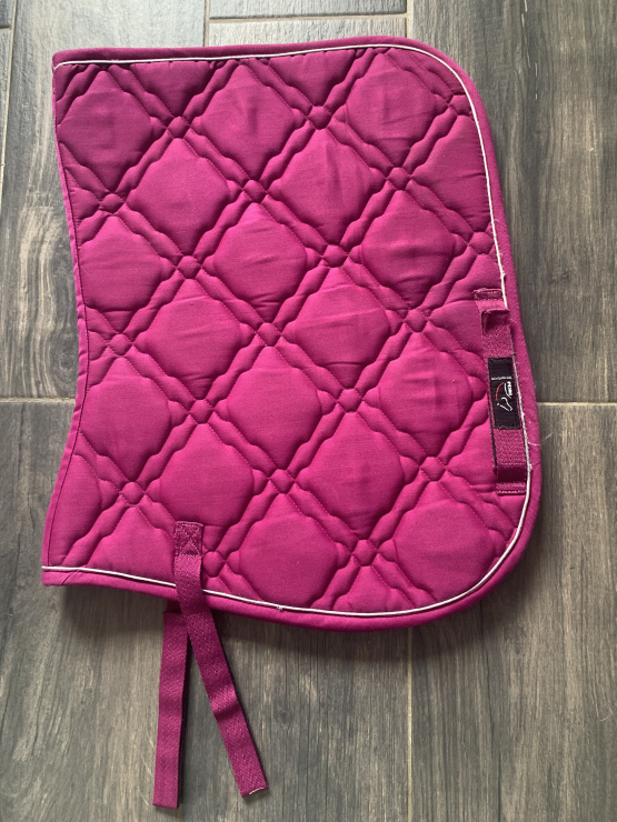 Tapis de selle HKM rose framboise shetland occasion