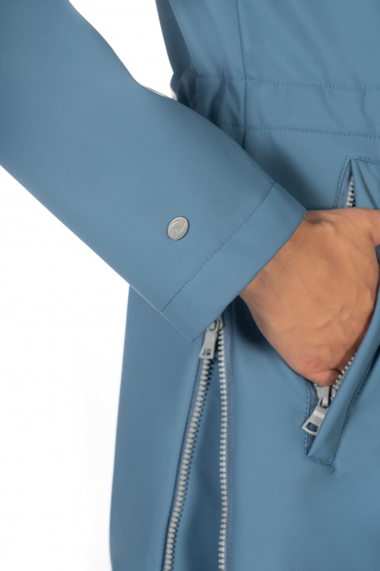 Parka HKM imperméable ohio bleu (XS) neuf occasion