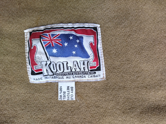 Couverture Koolah séchante laine jaune 165 cm occasion