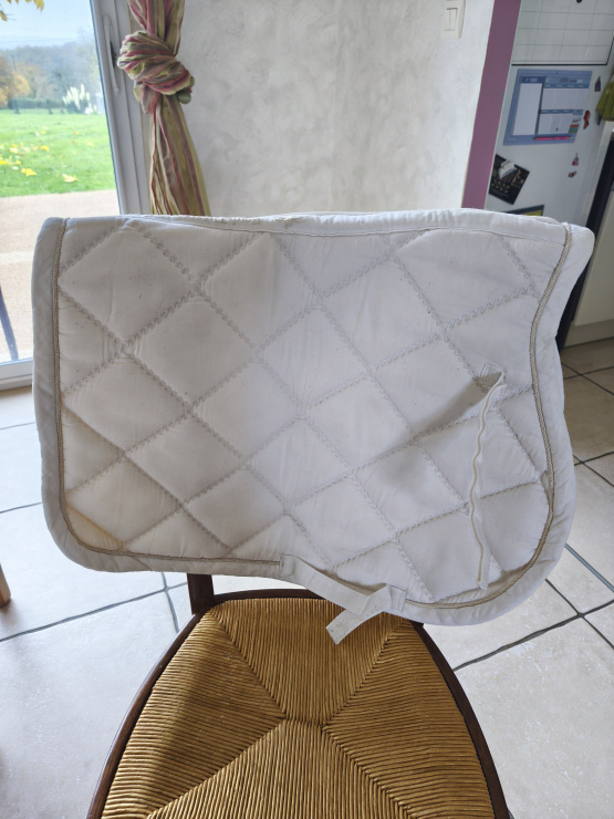 Tapis de selle Equithème blanc (poney) occasion