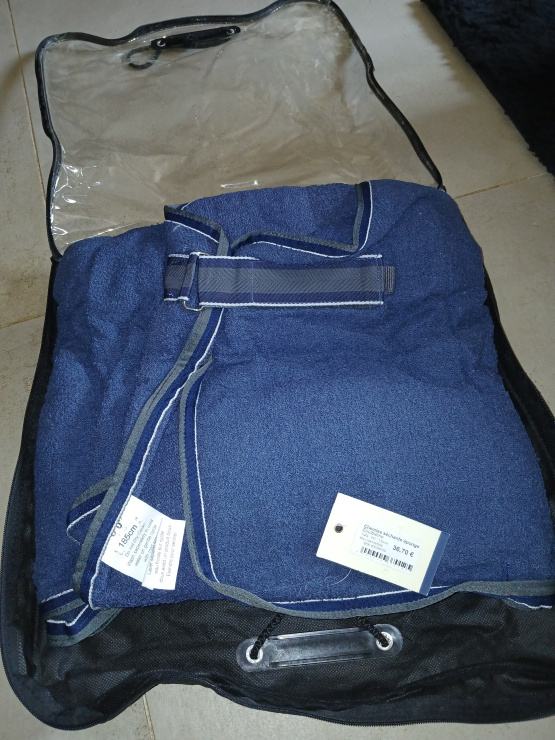 Chemise Equithème séchante éponge bleu 135 cm occasion