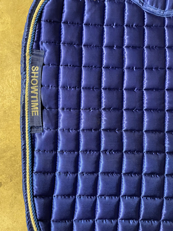 Tapis de selle showtime bleu (Full) occasion