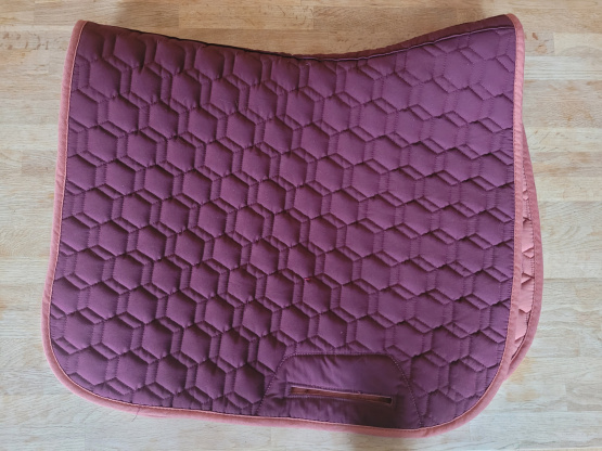 Tapis de selle Fouganza réversible Terracotta & Bordeaux (cheval) occasion
