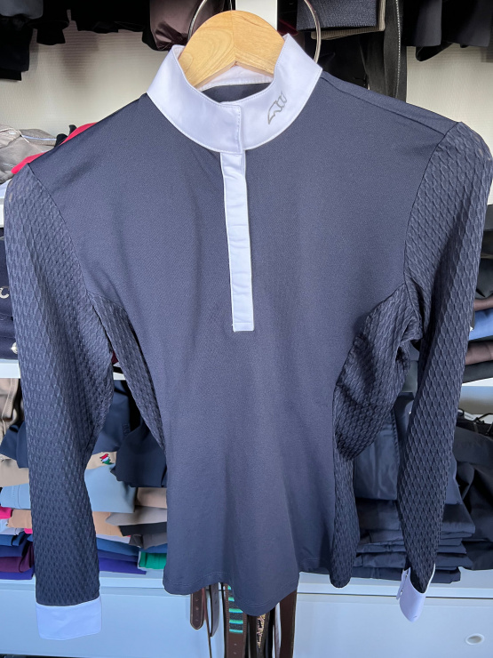 Polo concours Equiline Catic blanc (L) neuf occasion