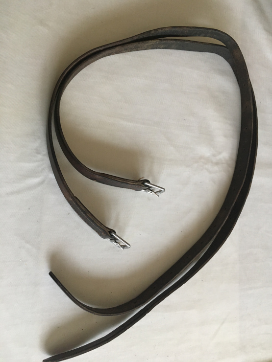 Etrivieres cuir marron 115 cm occasion