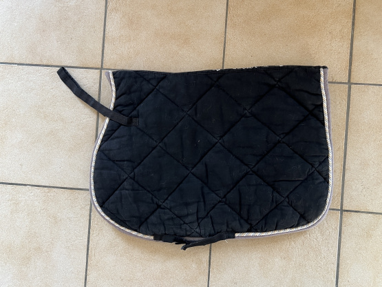Tapis de selle Equithème noir (poney) occasion