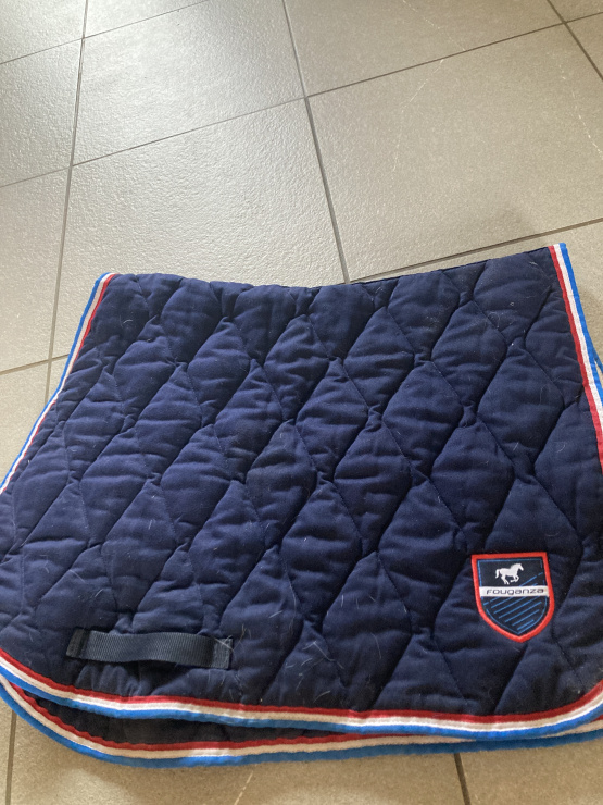 Tapis de selle Decathlon bleu marine occasion