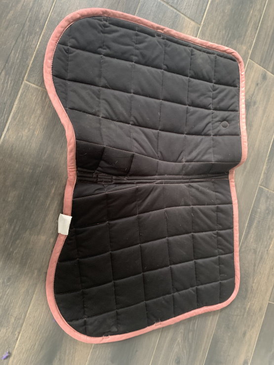 Tapis de selle Equithème rose poudré occasion