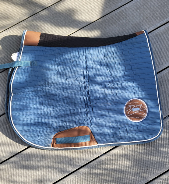 Tapis de selle Fouganza bleu (poney) occasion