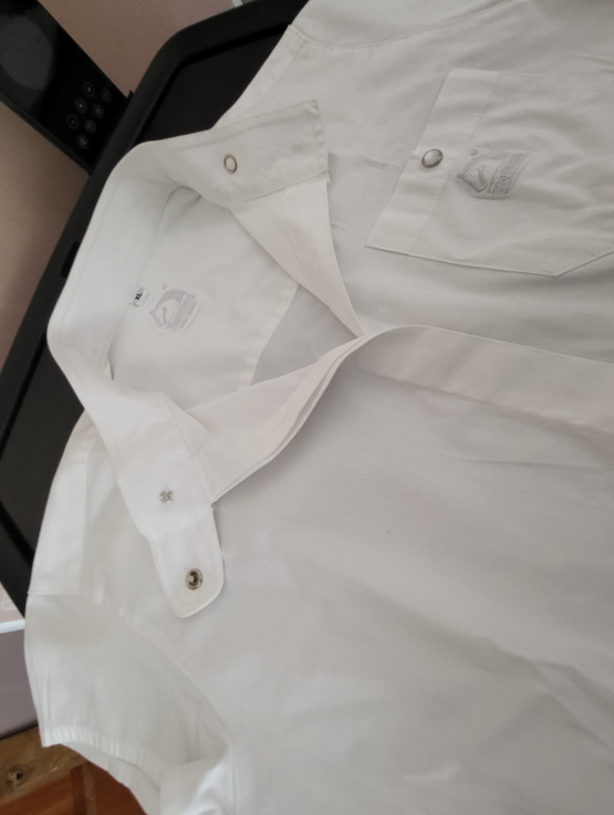 Chemise concours Tattini  blanche (XL) occasion