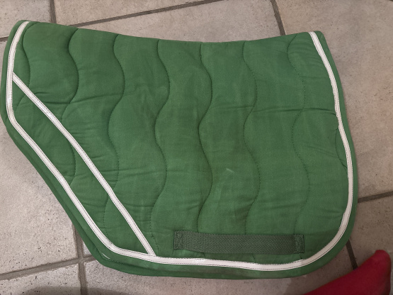 Tapis de selle Equithème vert coupé (poney) occasion