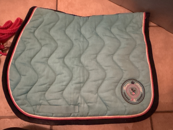 Tapis de selle Fouganza bleu (cheval) occasion