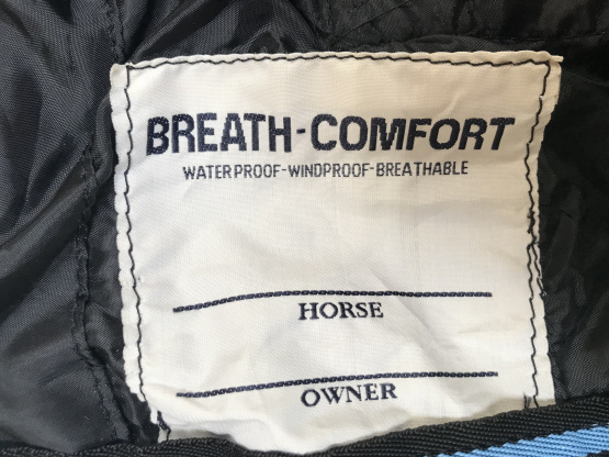 Couverture Equitheme Imperméable noir 130 cm occasion