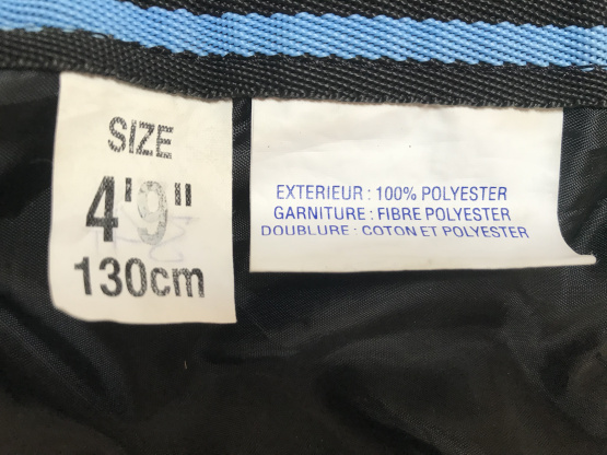 Couverture Equitheme Imperméable noir 130 cm occasion