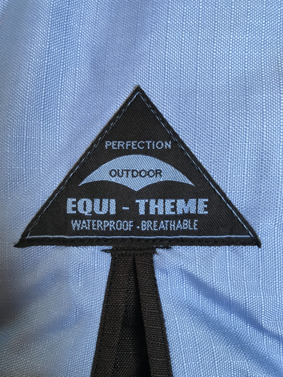 Couverture Equitheme Imperméable noir 130 cm occasion