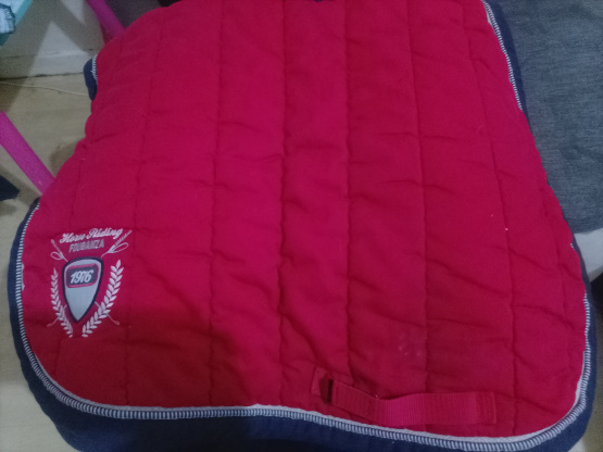 Tapis de selle Fouganza rouge (cheval) occasion